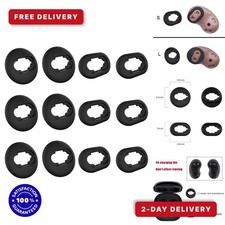 Galaxy Buds Live Ear Tips Silicone Wings 6 Pairs Black Luckvan