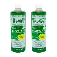 Robelle 4-in-1 Flocculant Clarifier Sequestrant Chelating Swimming Pool - 2 Qts.
