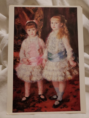 Vintage Postcard Pierre-Auguste Renoir Les Demoiselles Cahen d'Anvers Unposted 