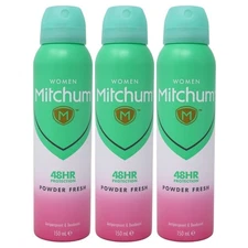3 Pack - Mitchum Women Antiperspirant & Deodorant Spray, Powder Fresh, 5oz