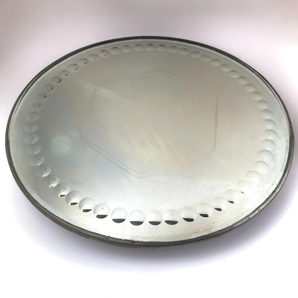 Victorian Sorcerer’s Mirror 14" Antique Beveled Convex Glass Rare Collectible - Image 2 of 4