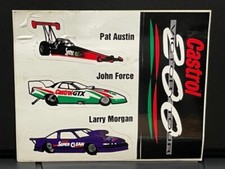 VRHTF NHRA MISPRINT "CASTROL 200 VICTORY TOUR" 5" X 6"- 3-STICKERS 1" X 3" EACH