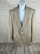 Austin Reed Of Regent Street Gray Subtle Plaid Two Button Blazer 42R sm stains