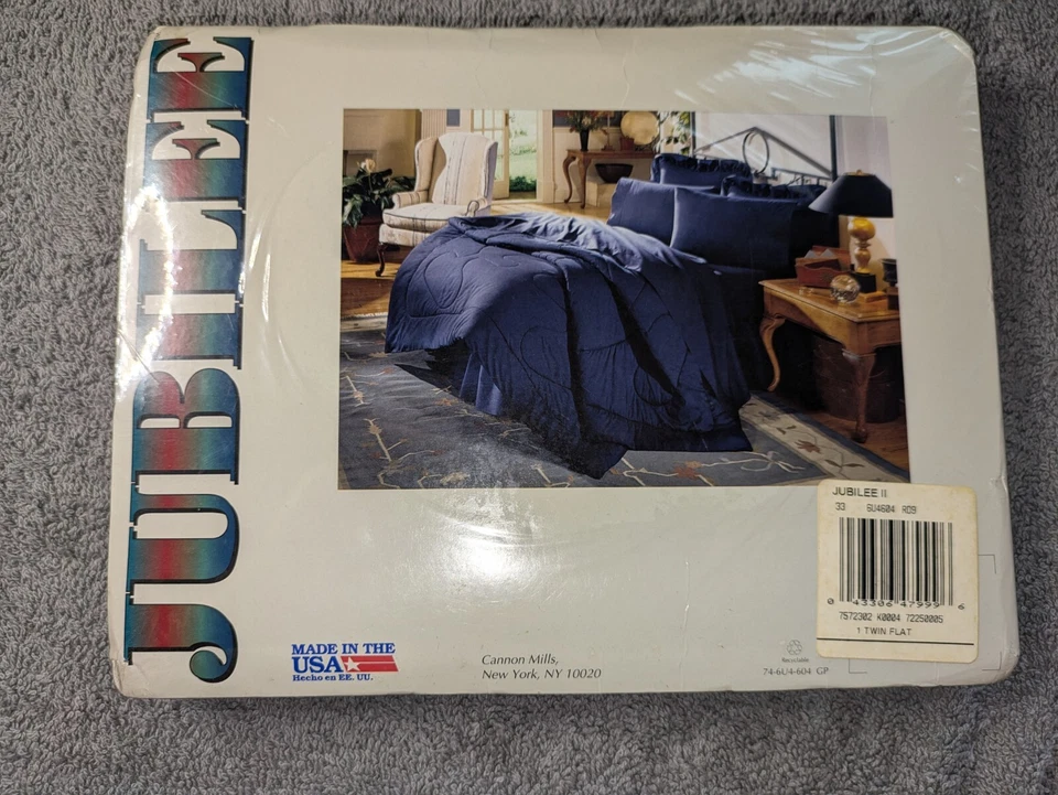 Vintage Cannon Jubilee Percale 180 Twin Flat Sheet Deep Red New Made In USA - Image 4 of 4