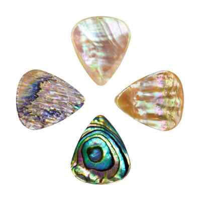 Holztöne Abalone Töne Gitarrenplektrum / Gitarrenplektrum - Auswahl aus 4 verschiedenen Typen