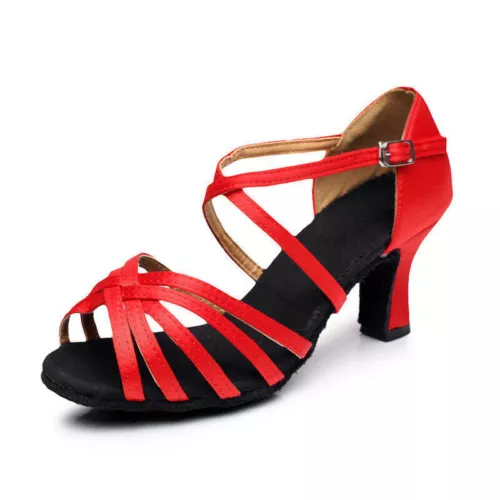 Neu Damen 5 cm Absatz Lateintanschuhe, Salsa, Latein Tanzschuhe, Ballroom DE* - Bild 13 von 28