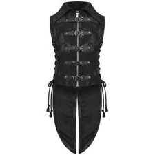 Devil Fashion Mens Apocalyptic Punk Tailed Waistcoat Vest