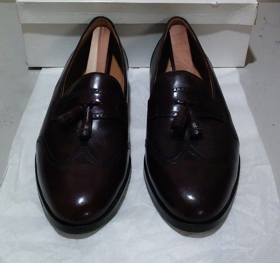 Scarpe Eleganti Uomo Private Label By Mezlan #8016 - Mocassino Oxford Marrone, Pelle, Taglia 8.5 M - Foto 2