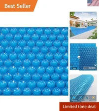 12Mil Blue Solar Pool Cover 12x24FT - Ideal for Clean & Warm Swimming Experience