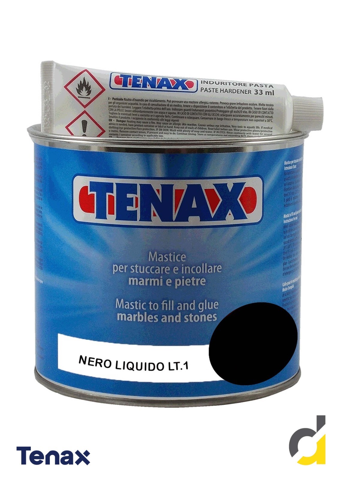 TENAX MASTICE STUCCO NERO LIQUIDO LT.1