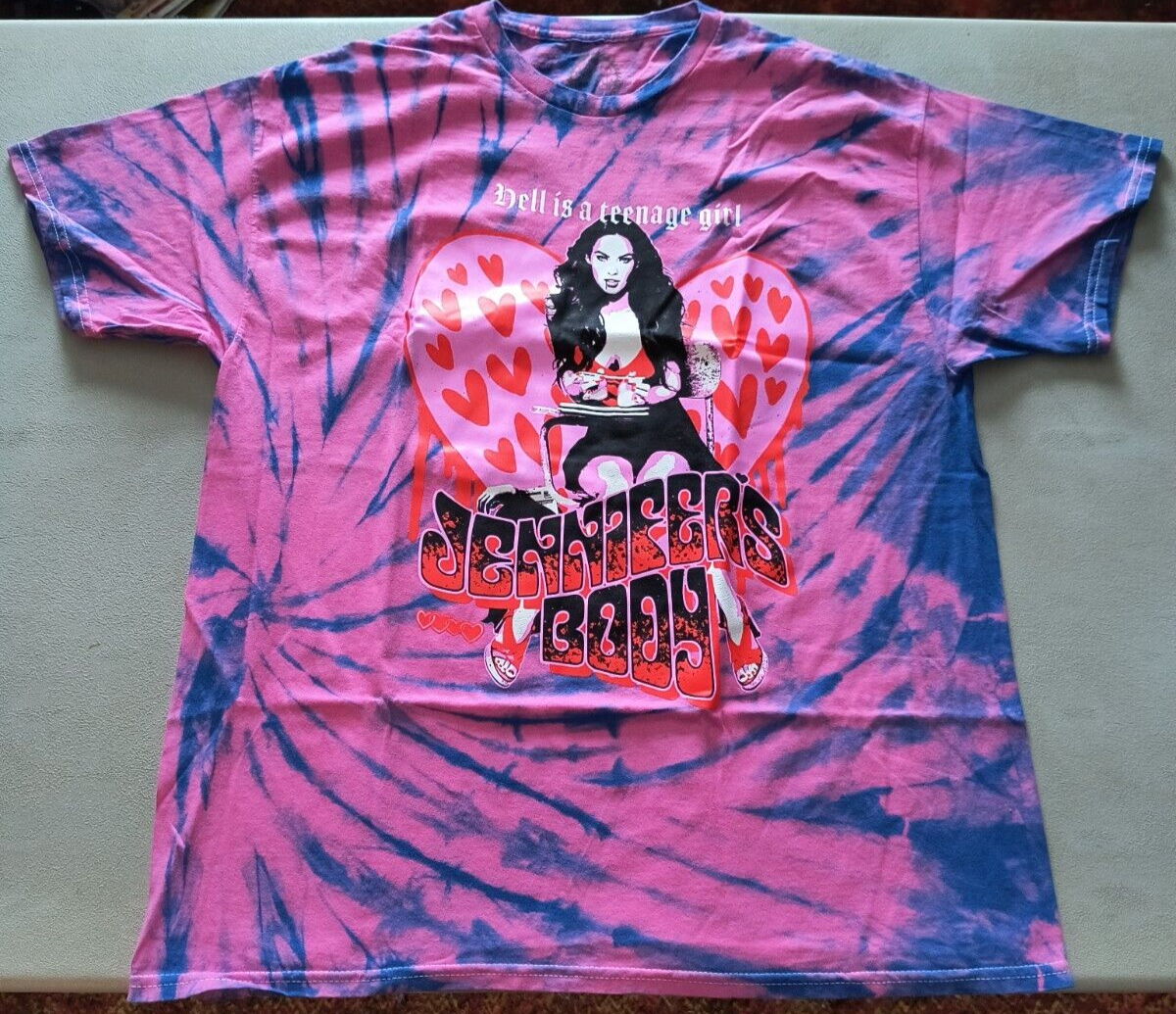 Jennifer's Body XL T-Shirt Tie-dye OOP Cult Horror Megan Fox