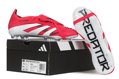 Adidas Youth Predator Elite FT FG Cleats Red Soccer Football Kid