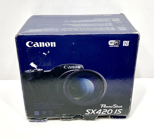 Canon PowerShot SX420 IS 20.0 MP Black PSSX420IS [BK] NIB