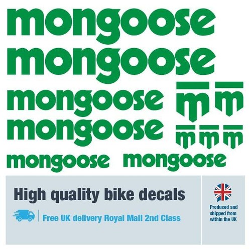 Mongoose bike labels / decals with free bike protection (26 pack) - 20 colours - Picture 10 of 29