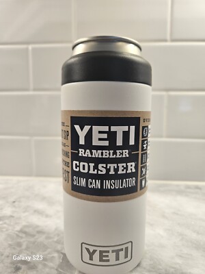 YETI Rambler 12 Colster Slim Can Insulator White