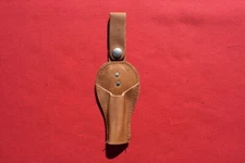 New NOS pulled from Card Tan Genuine Leather Snap-On Belt Pipe Holster Holder