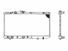 For 1991, 1993-1994 Toyota Tercel Radiator 36655TH 1.5L 4 Cyl