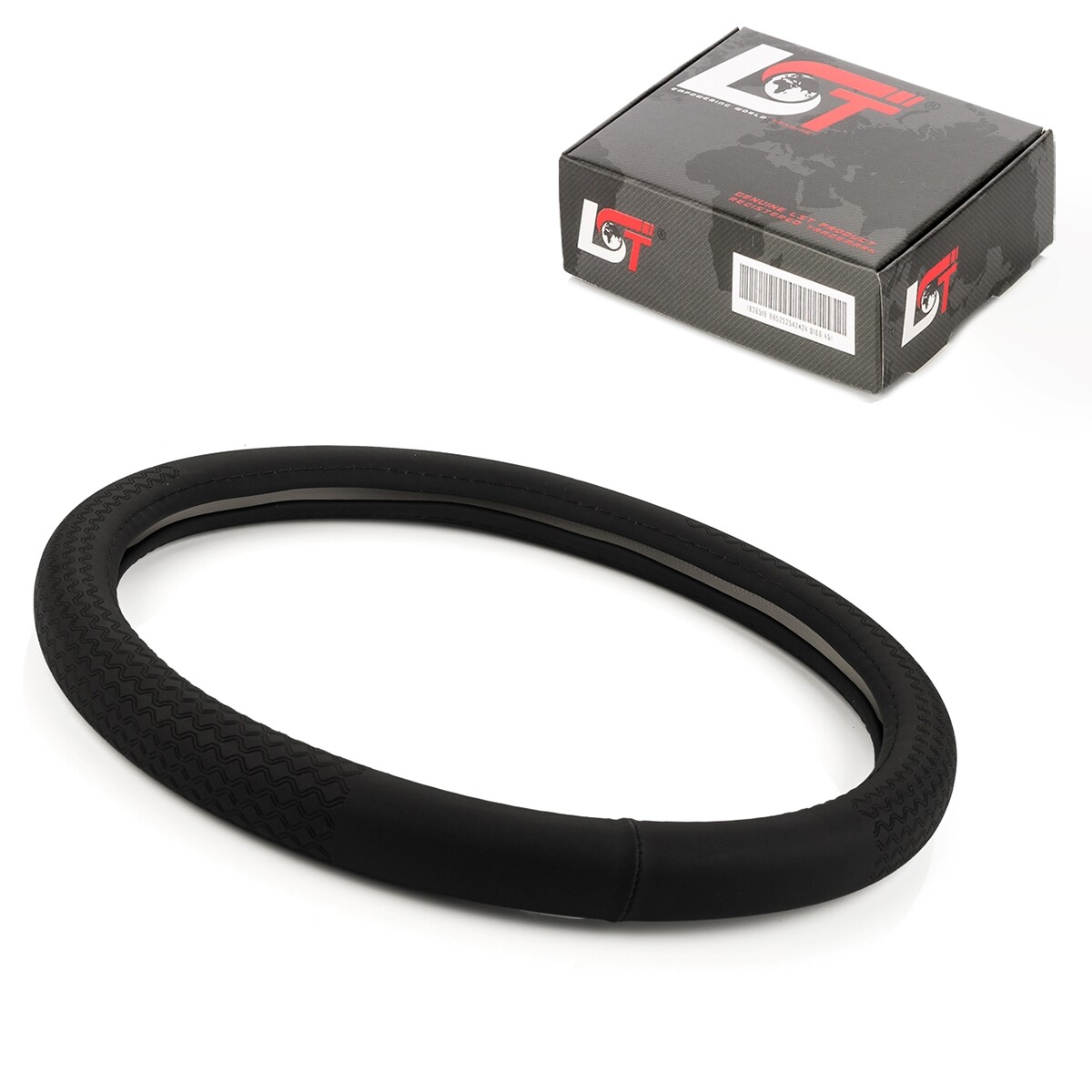 Steering Wheel Cover Ø 38x9 CM 15x3, 5 Inch Black for Land Rover