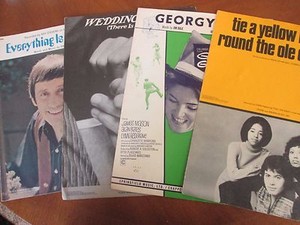 4 1960s-70s HIT SONGS Everything Is Beautiful WEDDING SONG Georgy TIE A YELLOW