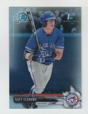 Kacy Clemens 2017 BOWMAN CHROME DRAFT PROSPECT REFRACTOR #BDC-101 BLUE JAYS