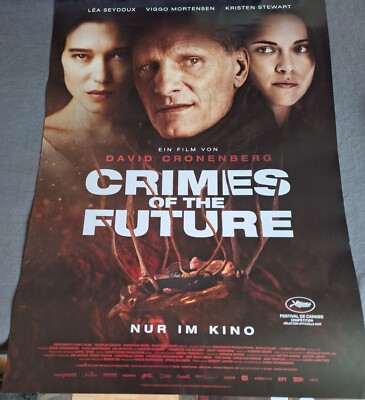 CRIMES OF THE FUTURE Viggo Mortensen, Kristen Stewart A1 Plakat