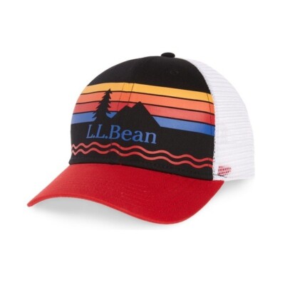 L.L.Bean Classic Mountain Sunrise Trucker Hat Embroidered Asheville Trucker Hat: Blue Ridge Mountains  main image 4