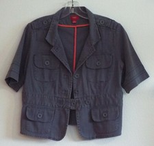 Women's Vintage Massimo Gray Short Sleeve Jacket - Size L, Fits Smaller - 0016