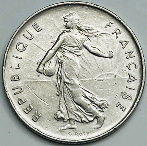 1974 France 5 Francs KM# 926a.1 Circulated Condition