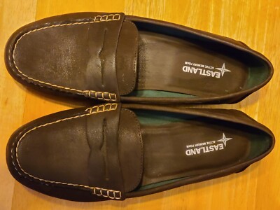 Eastland Montana Womens Brown Driving Loafers Sz 11 EUC