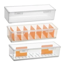 Portable Card Holder Box with Dividers Travel Friendly Game Card Storage for 700