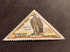 MAURITANIA REPUBLIQUE ISLAMIQUE 1963 BIRDS 0.50F GYPO DE RUPPEL TETE BECHE - MUH