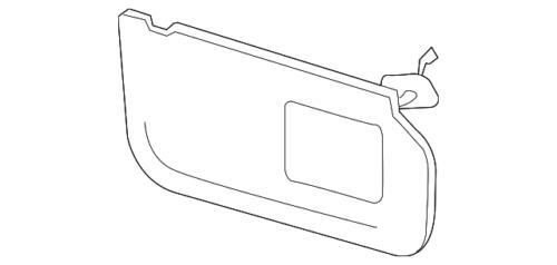 Visera del sol para Ford (P/N 8C3Z-2604105-EE)