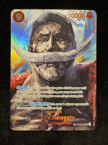 One Piece Edward Newgate ALT ART SP, English Paramount War OP02-004  NM/M -NICE!
