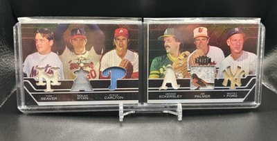 Topps 2008 Triple Threads TTRDC-6 Memorabilia /27 Seaver Ryan Carlton Ford Palme