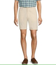 Roundtree Yorke Flat Front 8" Inseam Shorts - NWT New