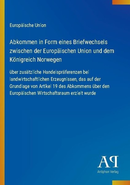 Abkommen In Form Eines Briefwechsels Zwischen Der EuropäIschen Union Und Dem KöN-image