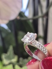 9ct Gold Ring Brand New Size L encrusted With Beautiful CZ Sparking Stones.