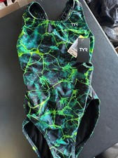 TYR DURAFAST Green size 32 M Maxfit Synapse Racing Swimsuit