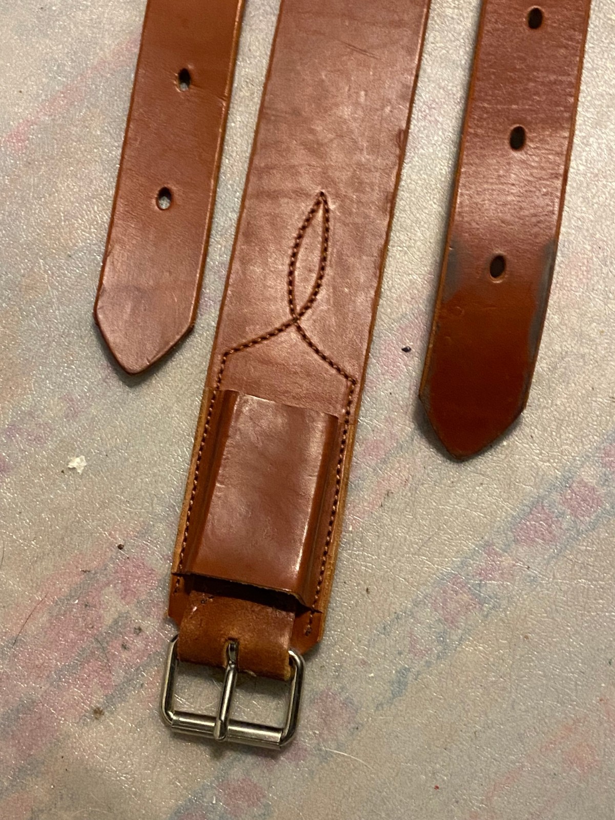 Weaver rear cinch girth used western saddle leather FREE SHIPPING
