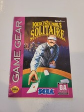 Poker Face Paul's Solitaire Sega Game Gear Instruction Manual Booklet ONLY