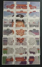 1983 Donruss Baseball Diamond King Mickey Mantle Puzzle. 63 Unpunched Pieces.