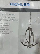 Kichler Layla 3 -Light Brushed Nickel Modern/contemporary Chandelier Light