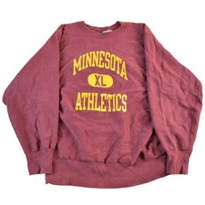 Vintage 80s University of Minnesota Champion Reverse Weave Sweatshirt Men's Larg