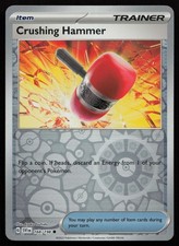 Crushing Hammer 168/198 Common Scarlet & Violet Pokemon Reverse Holo Near Mint