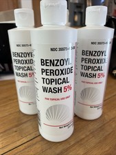 Benzoyl Peroxide Topical Face Wash 5 Acne Medication 8oz. Exp 2027