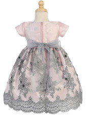 Embroidered Tulle  Sequin Girls Dress for Special Occasions