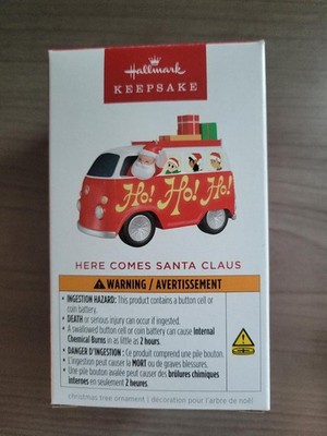 MIB Hallmark 2025 HERE COMES SANTA CLAUS Magic Ornament - FREE SHIPPING