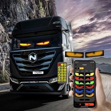 LED Eyes for Truck Windshield Wire, 2PCS Devil Eyes Light for Cars with Animated