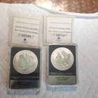 1889-CC and 1893-CC MORGAN SILVER DOLLAR PROOF ARCHIVAL COLLECTION SET OF TWO