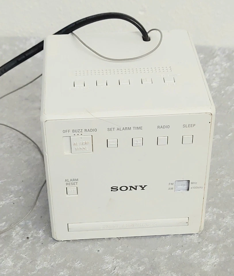 Sony ICF-C1 Uhrenradio Radio LED Display Alarm Schwarz Analog Tuner